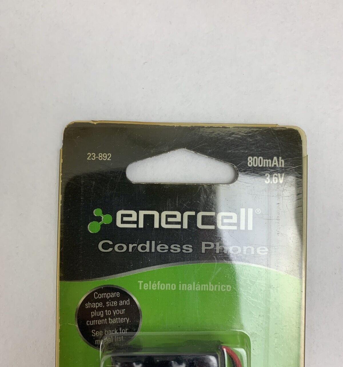 Enercell Cordless Phone Battery 800mAh 3.6 V Ni-MH 23-892 Radio Shack New