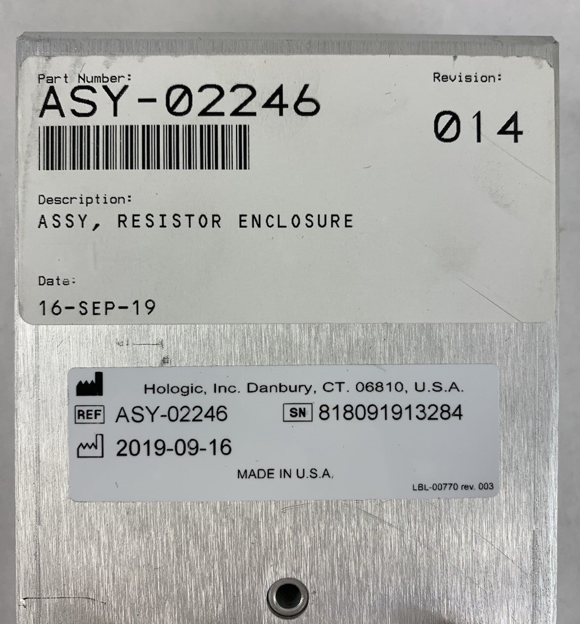 Hologic ASY-02246 Resistor Enclosure - Untested6