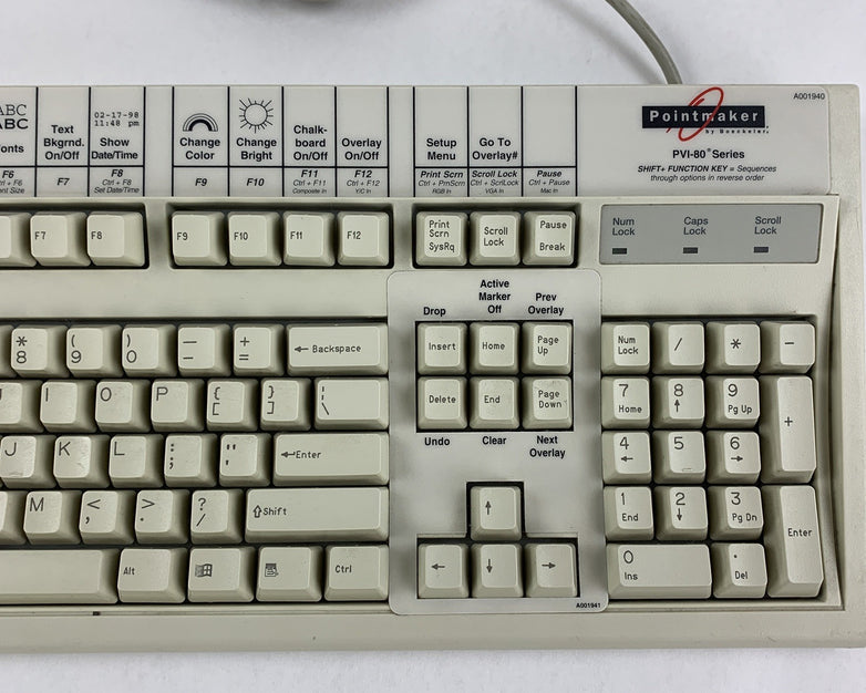 Keytronic E03600QL-C Wired Keyboard AT Clicky Mechanical Vintage Tested