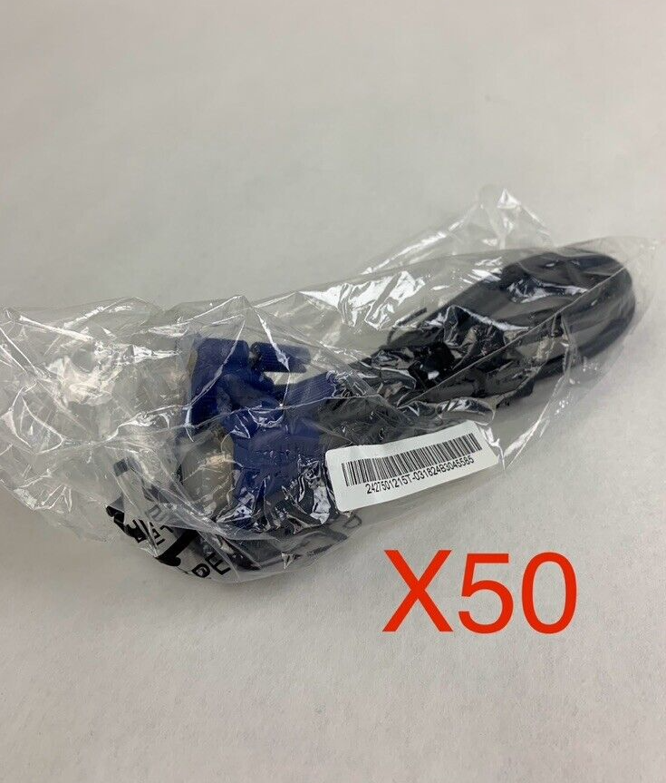 General 2427501215T SVGA/VGA Monitor TFT Male to Male M-M Cable Wire Lot of 50
