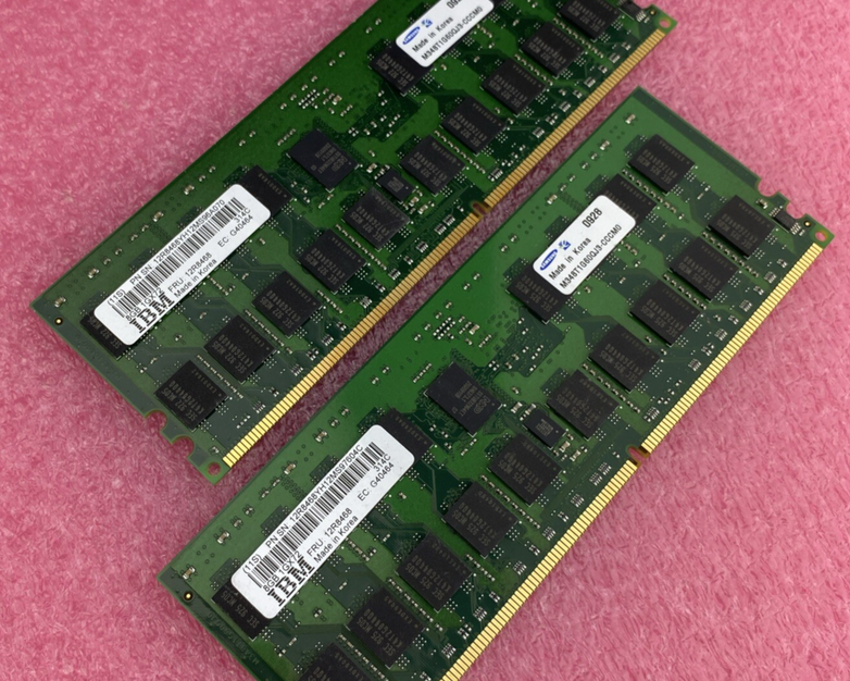 IBM 12R8468 Memory 8GB 400MHz DDR2 DIMM 276-Pin RAM Untested Lot Of 2