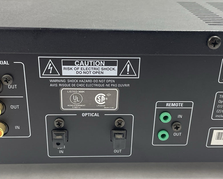 Harmon Kardon CDR 20 Dual CD Recoder For Parts or Repair