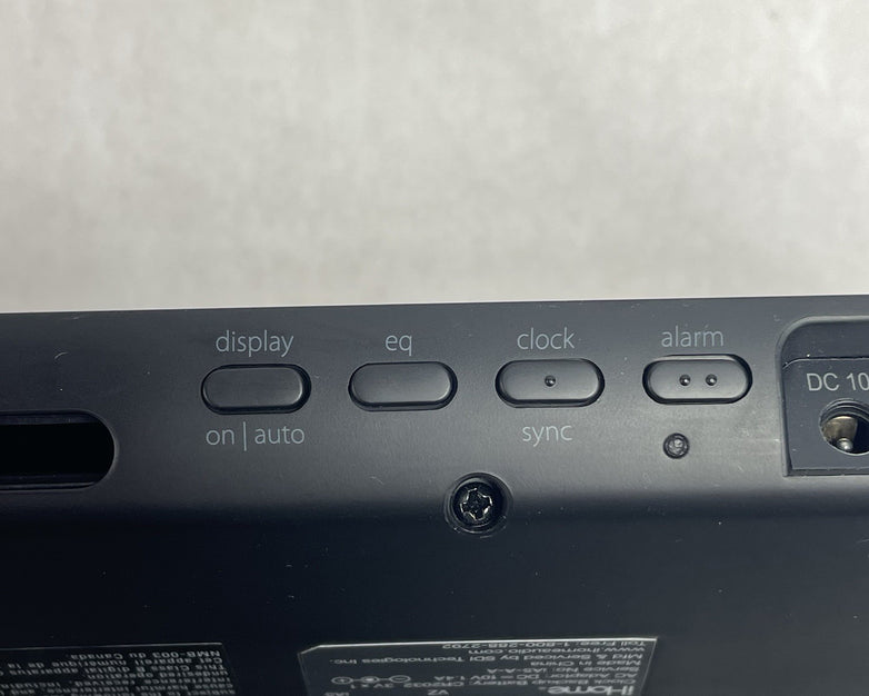iHome iA5 AM/FM Alarm Clock Radio Speaker Dock Adapter Tested No Power Cord