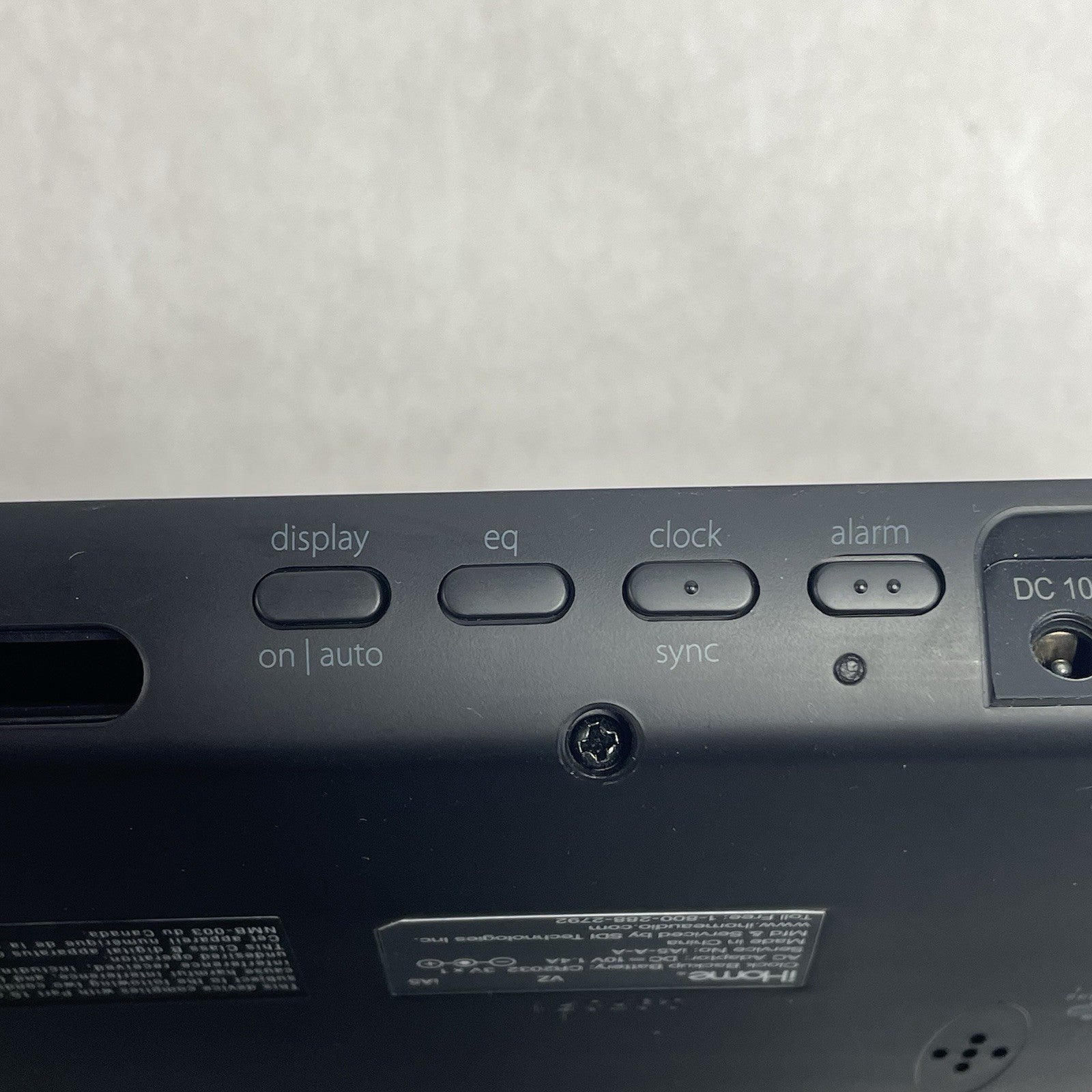 iHome iA5 AM/FM Alarm Clock Radio Speaker Dock Adapter Tested No Power Cord8