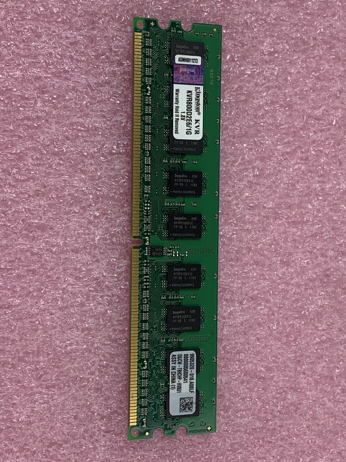 Kingston KVR800D2E6/1G 1GB 1.8V RAM