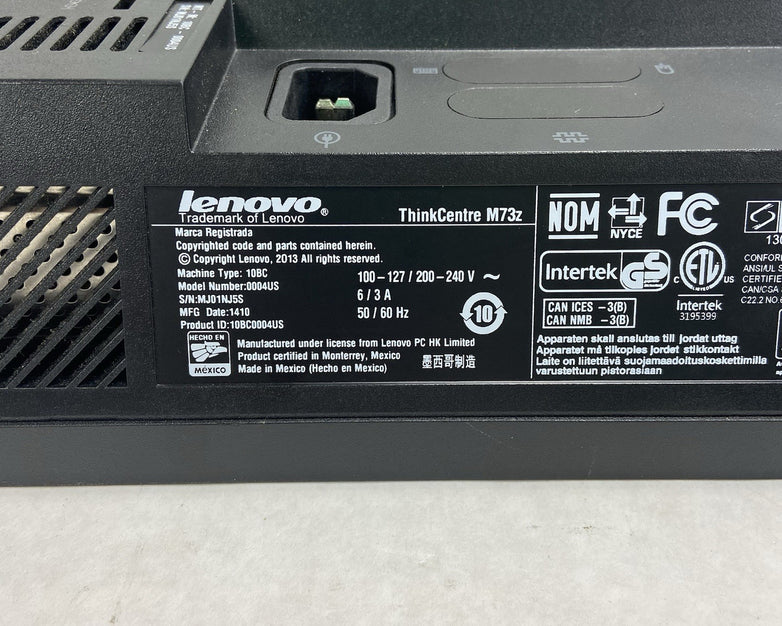 Lenovo ThinkCentre M73Z AIO Intel Core i5-4570 2.9GHz 8GB RAM No HDD No OS