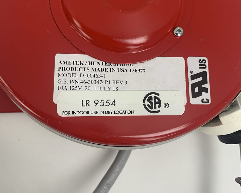 Ametek D200463-1 GE 46-303474P1 AMX-4 Cord Reel