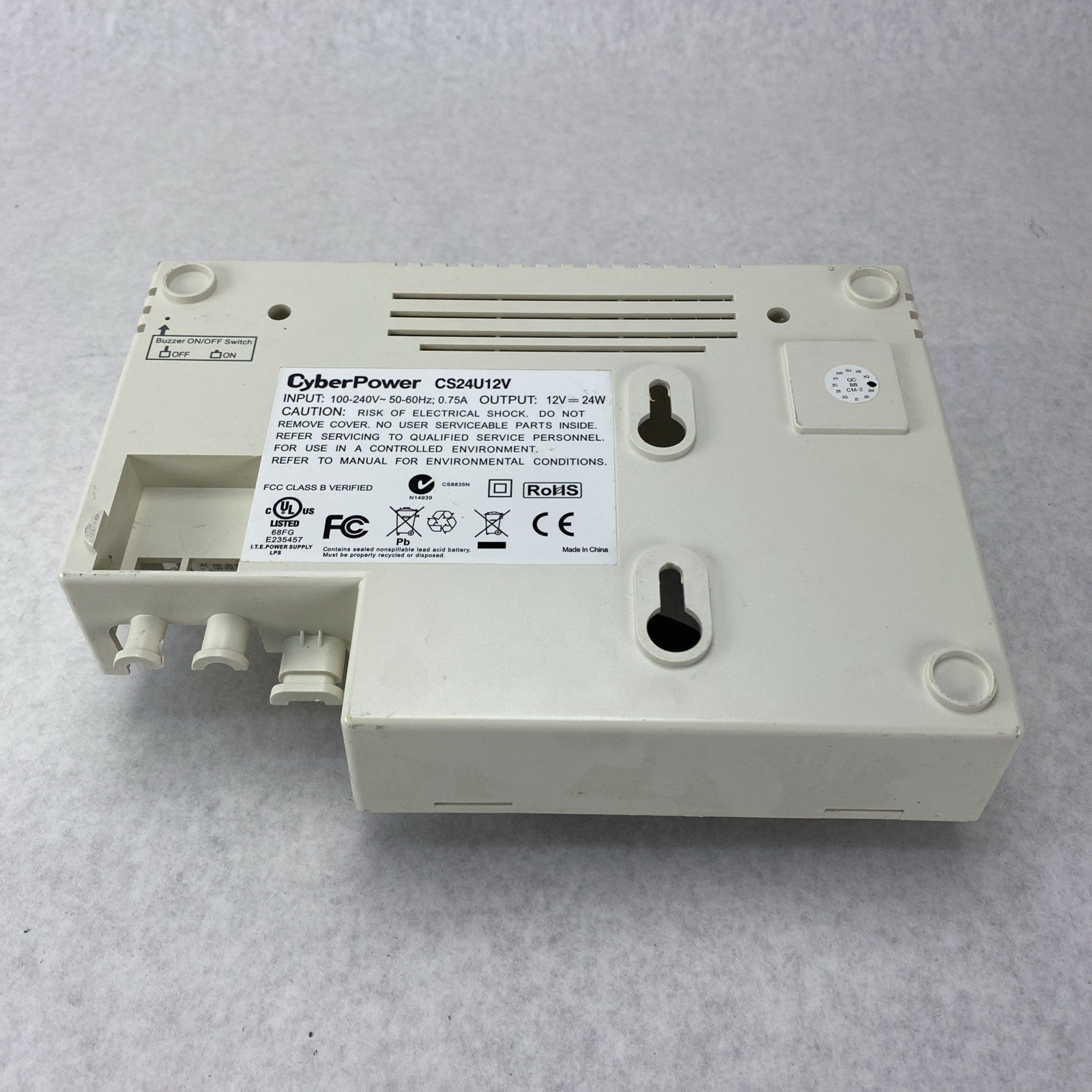 Cyber power CS24U12V Power Supply Power Tested No Battery No battery Cover8
