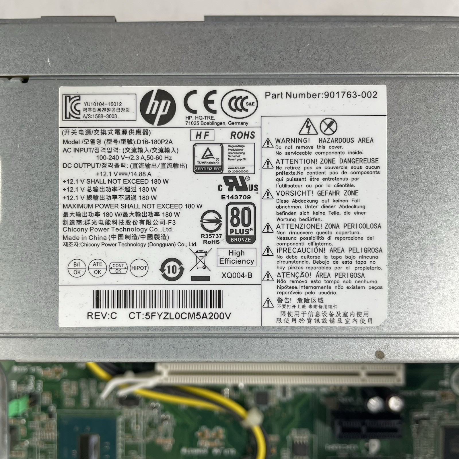 HP EliteBook 800 G3 SFF i5-6500 3.20 GHz 8 GB RAM No HDD/OS - Bad USB15