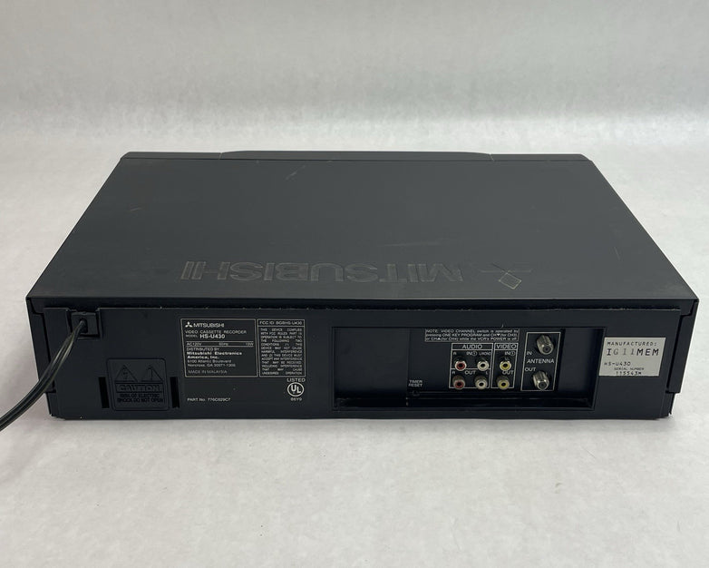 Mitsubishi HS-U430 VCR VHS Hi-Fi Stereo Recorder