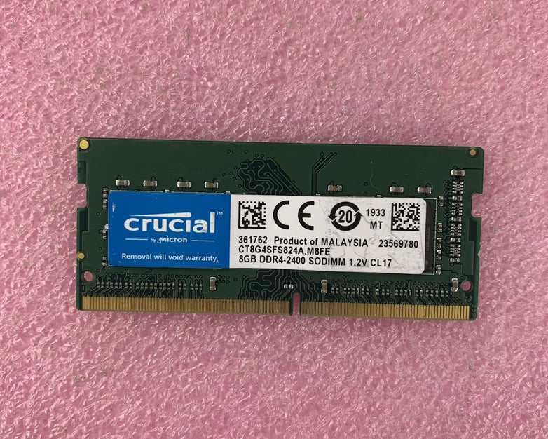 Crucial Micron 8GB DDR4-2400 SODIMM 1.2V CL 17 - Untested