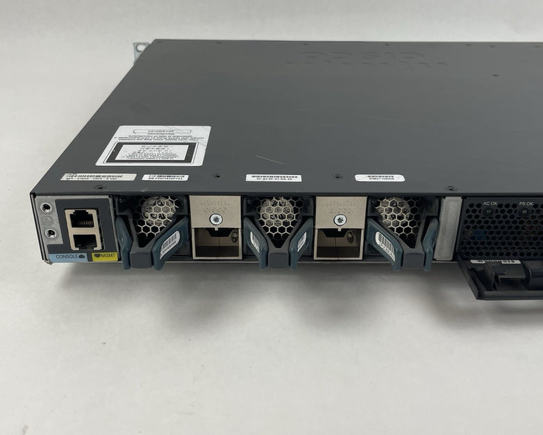 Cisco Catalyst WS-C3650-24PS-S V02 24-Port PoE+ 4x1G  1x PSU AC Tested & Reset