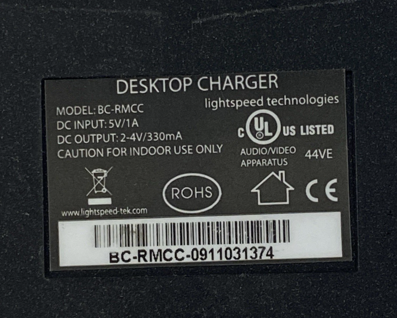 LightSpeed BC-RMCC Charger w/AC Adapter Tested Lot of 7