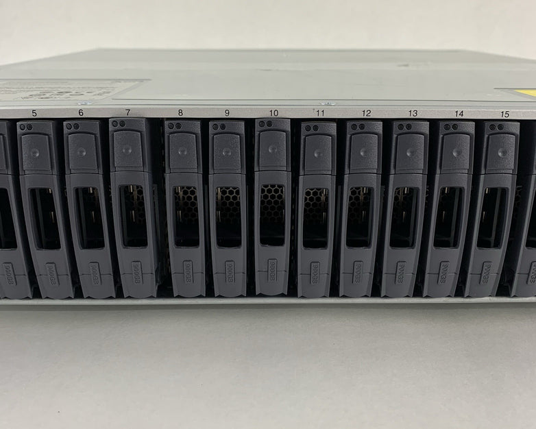 NetApp NAJ-1001 24-Bay SAS Hard Drive Array w/ 2 PSUs 23x Caddies No HDDs