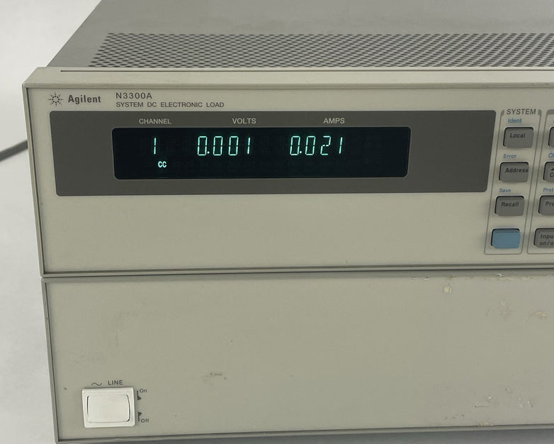 Agilent N3300A Electronic Load Mainframe 3x N3304A Module May Need Calibration