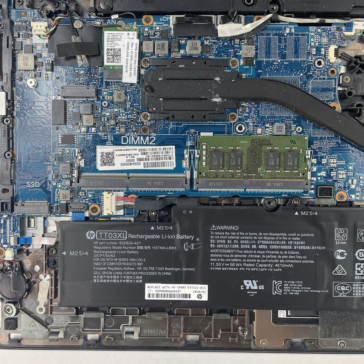 HP EliteBook 850 G6 15.6" i7-8665U 1.90 GHz 16 GB RAM No SSD/OS/AC - Corner20