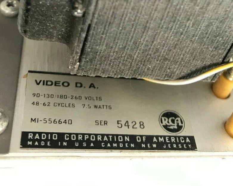 RCA D.A. MI-556640 48-62 Cycles 7.5 Watt I/O Board