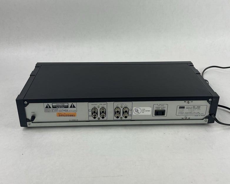 Sansui SE-300 Analog Stereo Graphic Equalizer Black