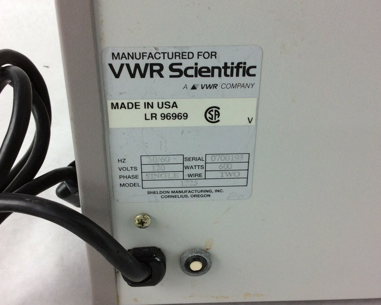 VWR Scientific 1225 Digital Water Bath  120V 6.0A