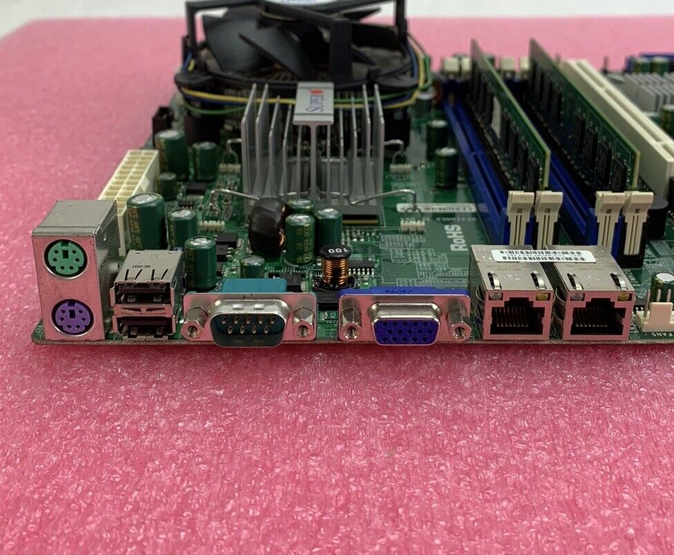 SuperMicro X7SBI Motherboard Intel Core 2 Quad Q9300 2.5GHz 4GB RAM w/ Shield