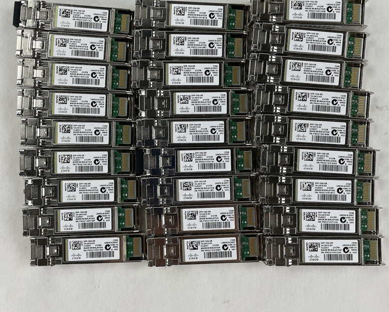 Cisco SFP-10G-SR OEM CISCO 10-2415-03 850nm 10GBASE-SR SFP+ Lot of 27 Untested