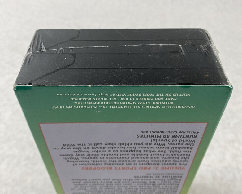 Simitar 2403 Hilarious Pro All Sports Bloopers VHS 2 Tape Set SEALED