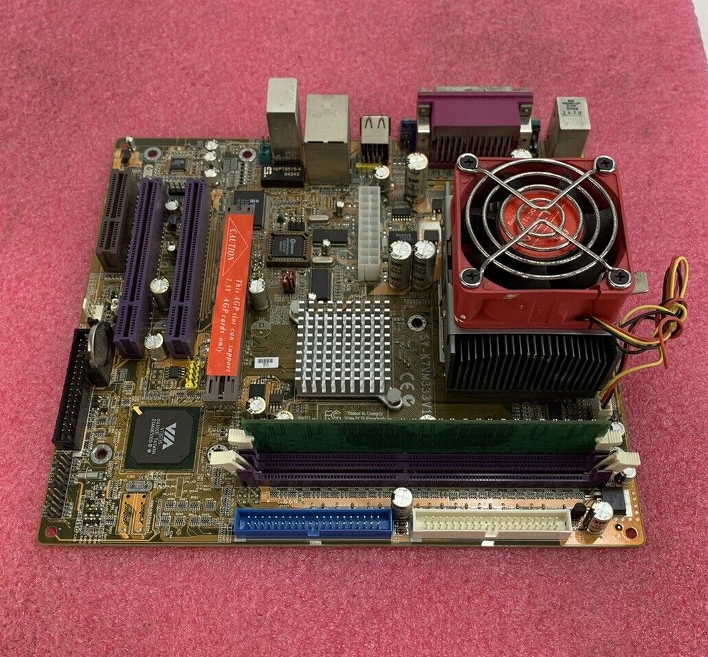 SOYO SY-K7VM333 Motherboard mATX AMD Sempron 2500T 1.75GHz 256MB RAM w/ Shield