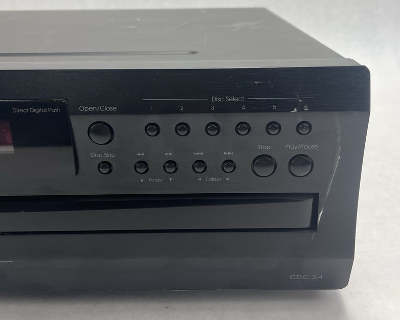 Integra CDC-3.4 Premium 6-Disc CD Carousel Changer Player Tested No Power Cord
