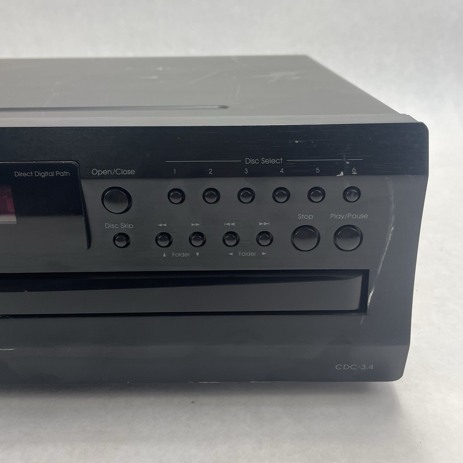 Integra CDC-3.4 Premium 6-Disc CD Carousel Changer Player Tested No Power Cord4