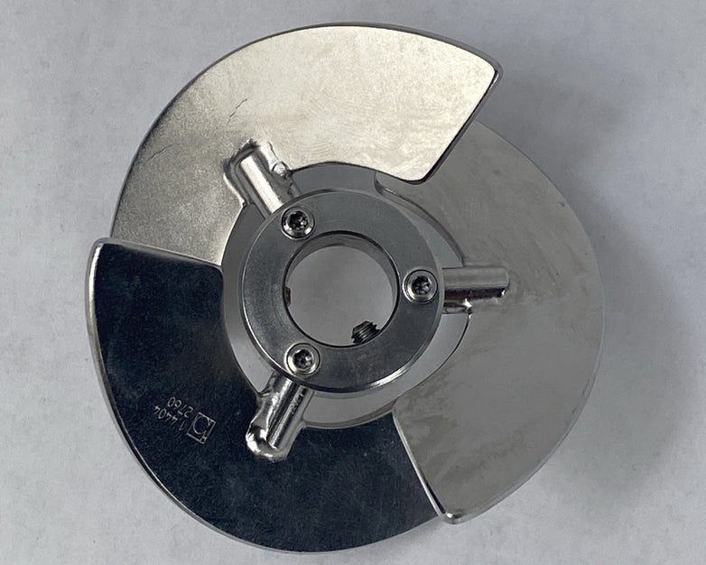 BBI Biotech Bioreactor 3-Blade Segment Impeller Ø 67mm 10mm Shaft