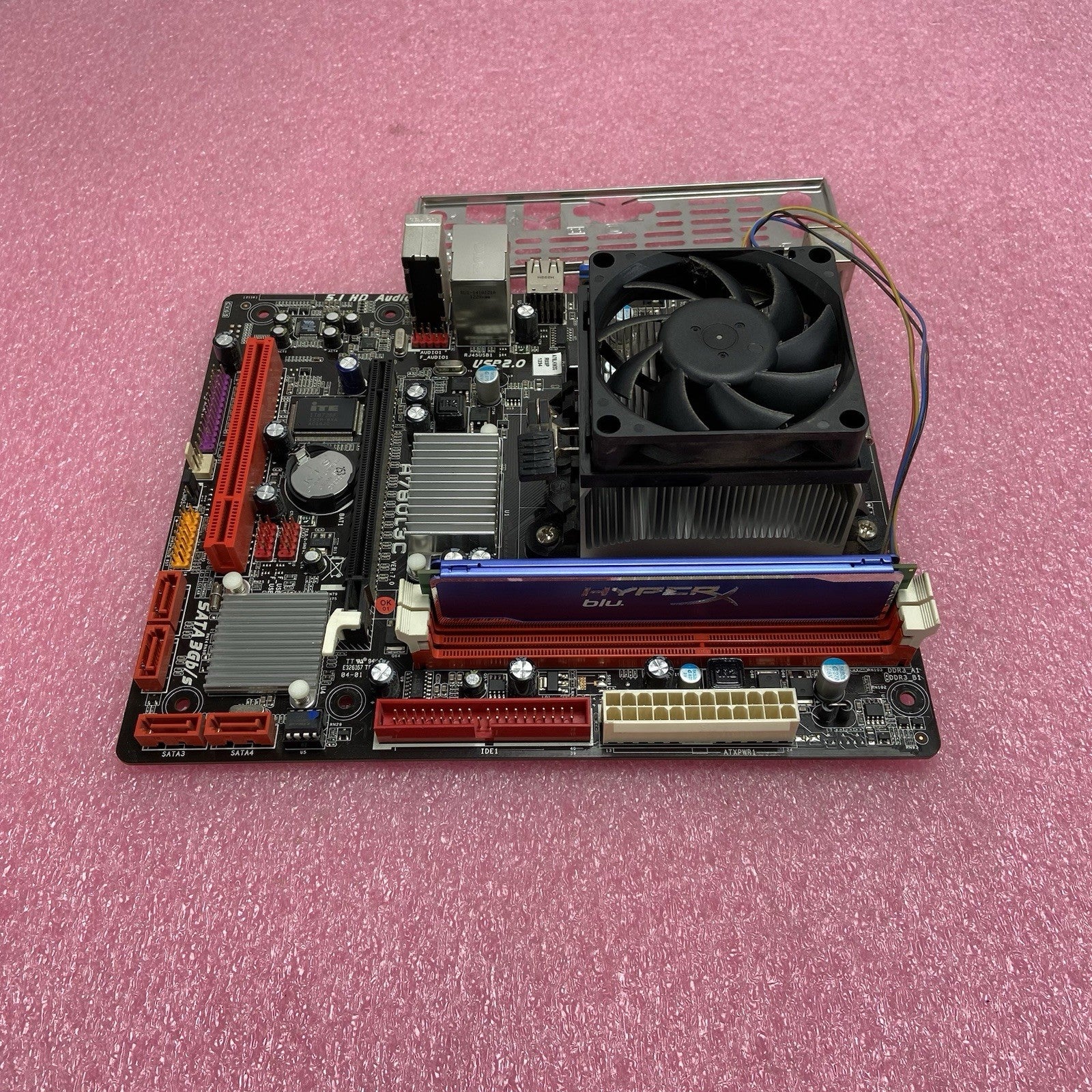 BioStar A780L3C Motherboard AMD Phenom 2 x2 555 3.19GHz 8GB RAM w/Shield 2