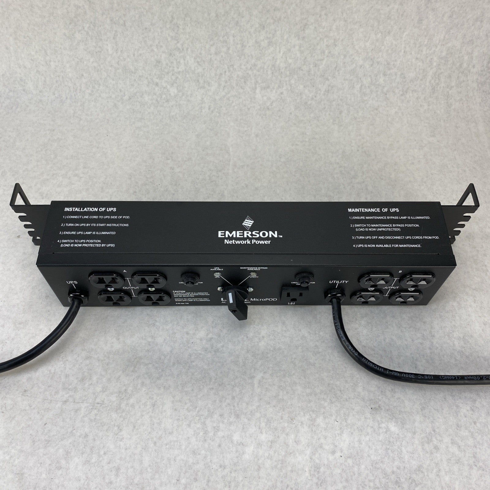 Emerson MP2-115A Liebert MicroPOD AC Power System 120V 12A8