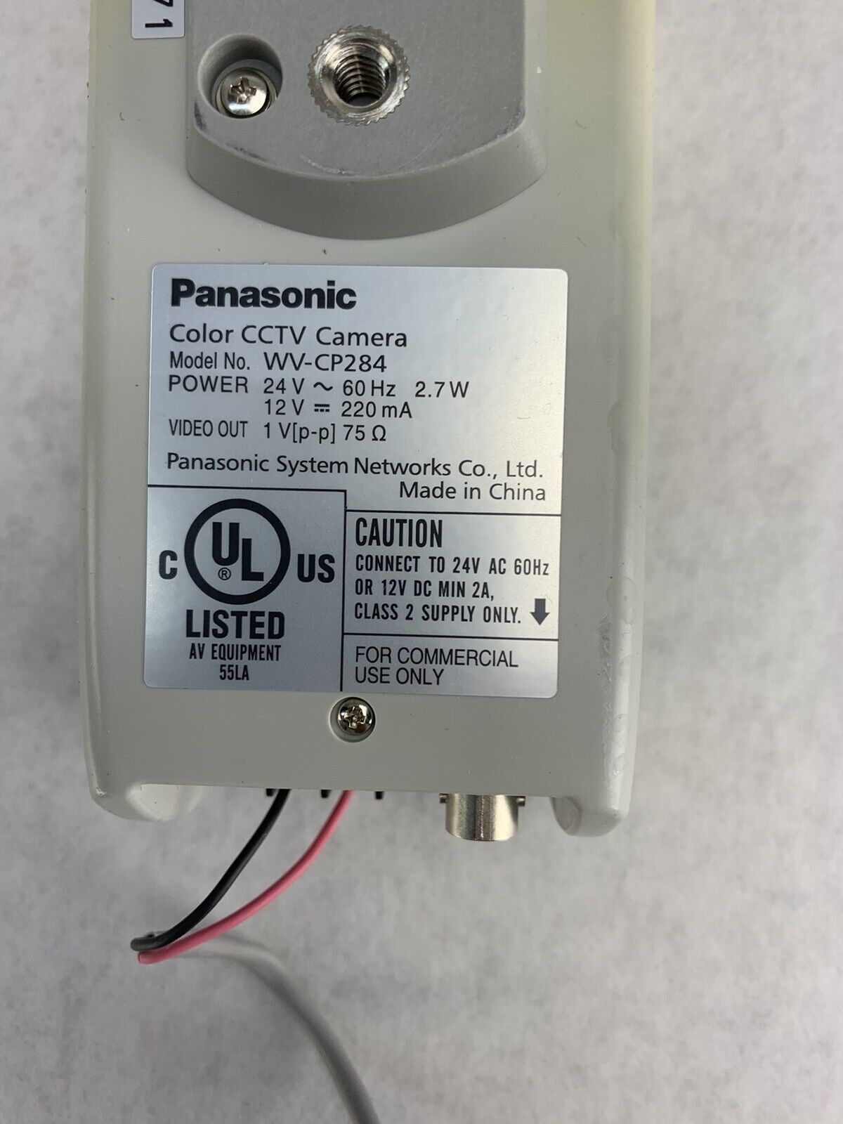 Panasonic WV-CP284 Color CCTVV Camera