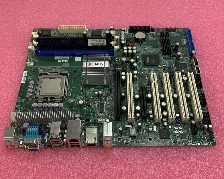 SuperMicro C25BC-Q Motherboard Intel Core 2 Quad 3GHz 512MB RAM w/Shield
