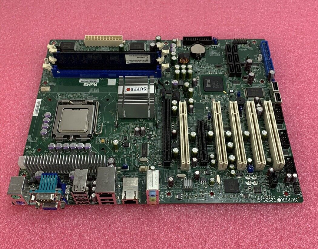 SuperMicro C25BC-Q Motherboard Intel Core 2 Quad 3GHz 512MB RAM w/Shield