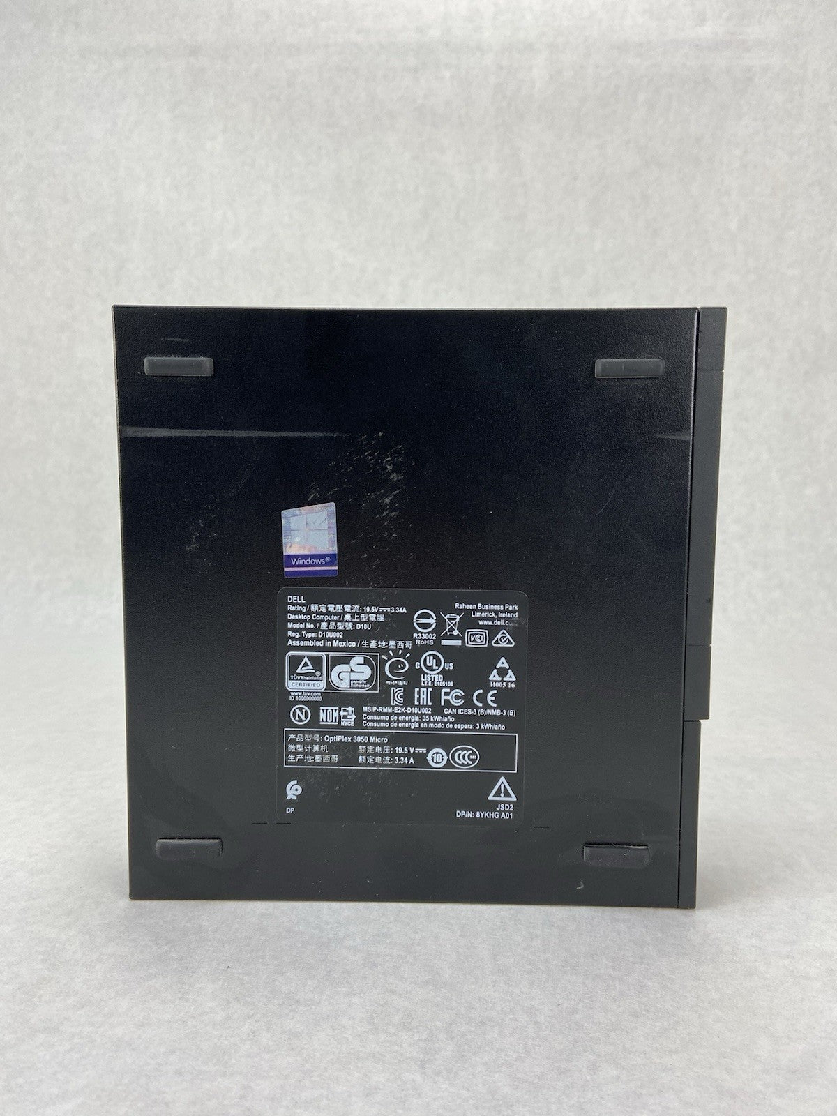 Dell Optiplex 3050 Micro Intel Core i3-6100T 3.2GHz 8GB RAM No HDD/OS/PSU4