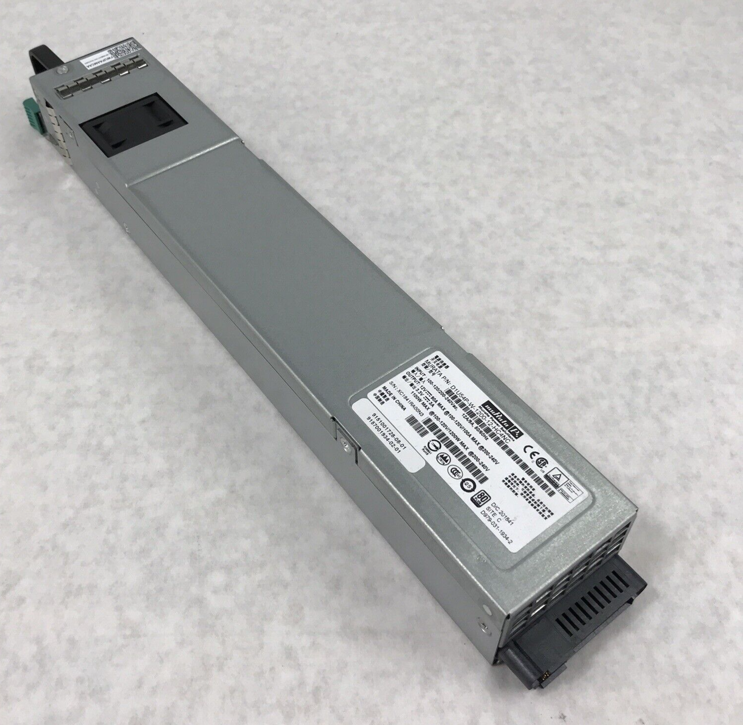 MURATA D1U54-D-1200-12-HC4NC 240V 12A 60Hz 1200W Power Supply