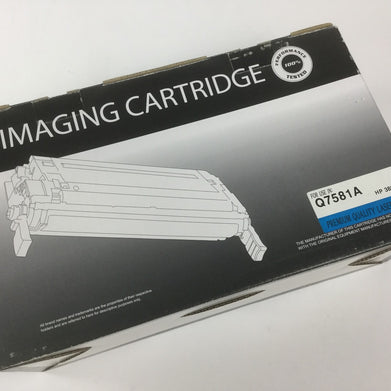IMAGING CARTRIDGE, Cyan Toner Cartridge Compatible for HP 3800, Q7581A NEW
