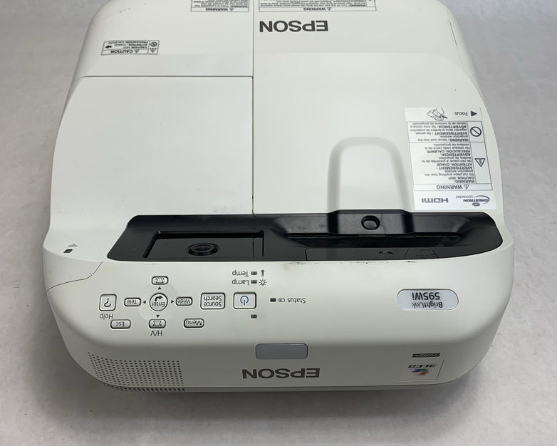 Epson H599A BrightLink 595Wi LCD Lamp Projector 1494 Lamp Hours - No Remote