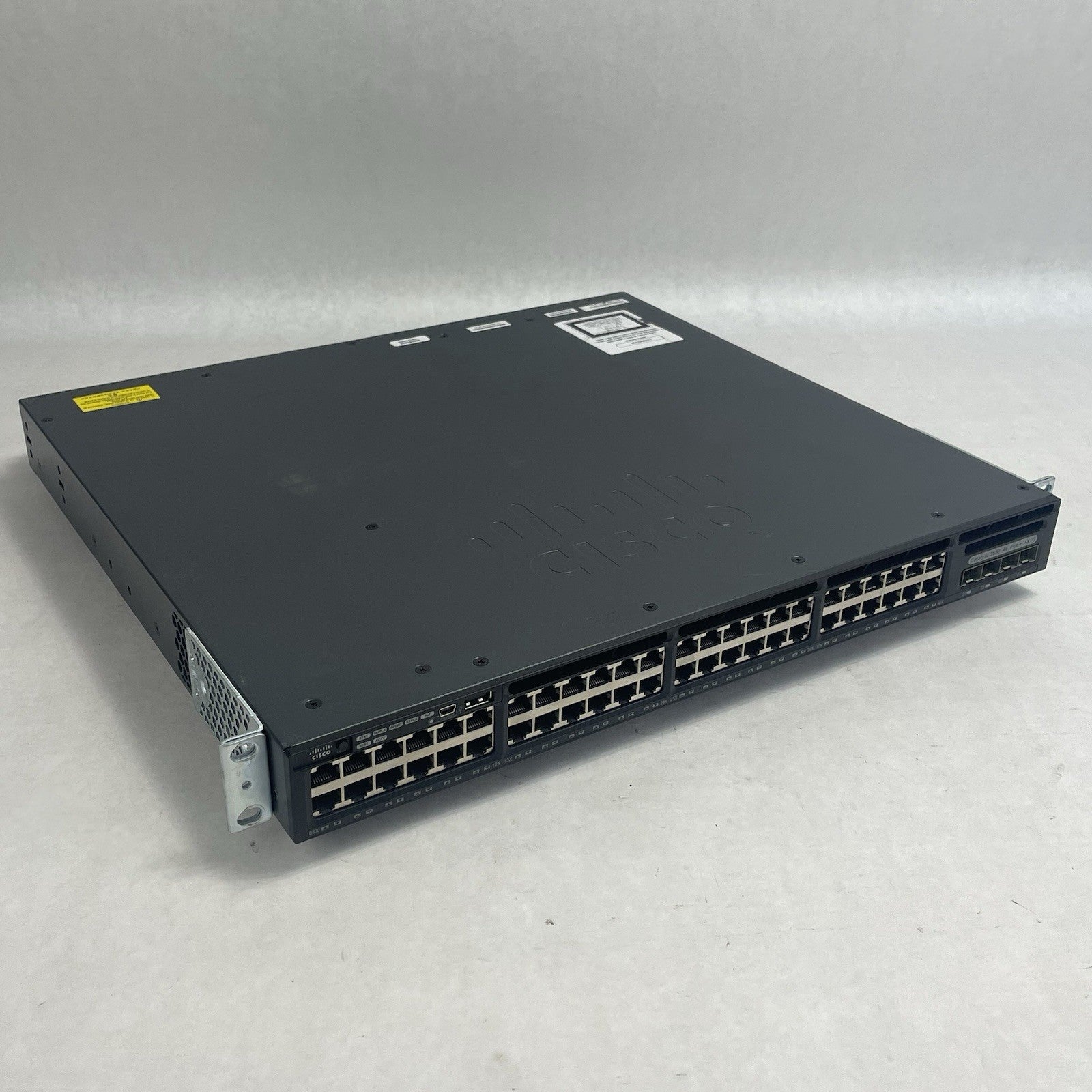 Cisco WS-C3650-48PS-S V02 Tested & Reset 2X PSU0