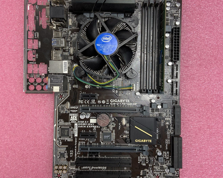 Gigabyte Z170-HD3P-CF Motherboard Intel Core i7-6700 3.4GHz 8GB RAM w/IO Shield