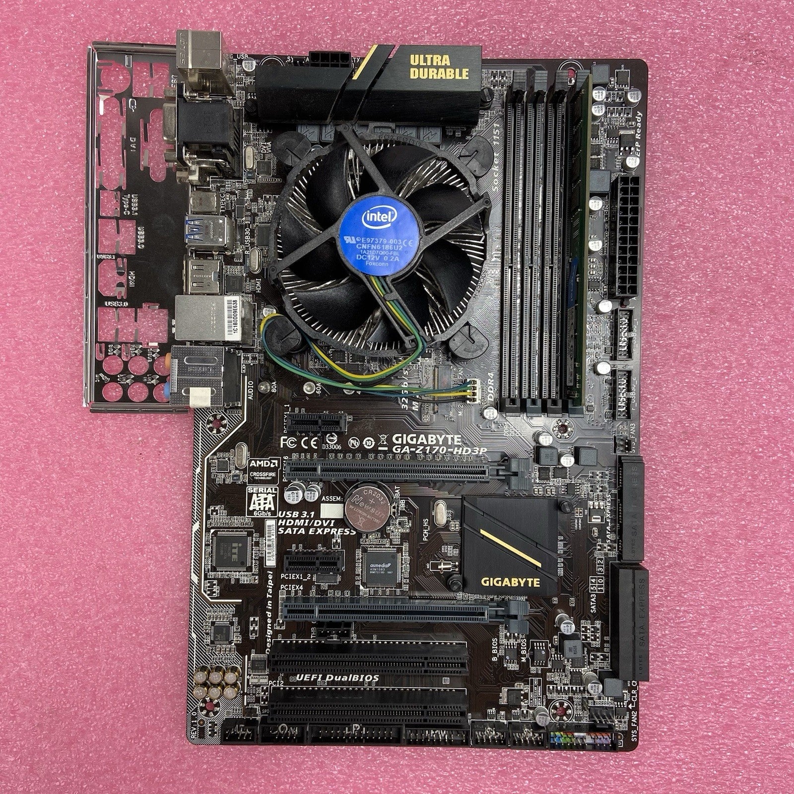 Gigabyte Z170-HD3P-CF Motherboard Intel Core i7-6700 3.4GHz 8GB RAM w/IO Shield5