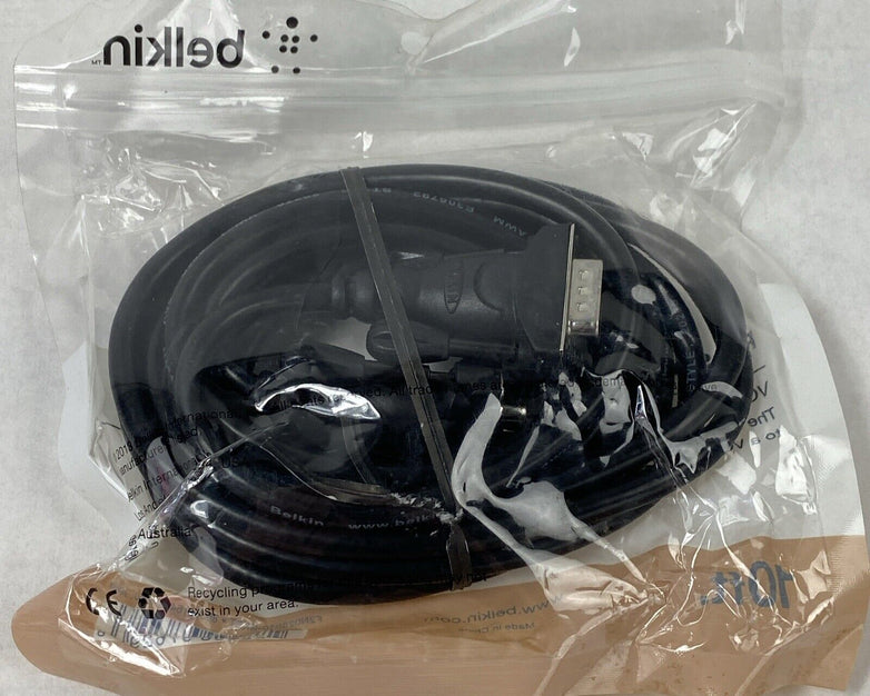 Lot of 2 Belkin F2N028b10 10 ft. Pro Series VGA Cable VGA to VGA Male/Male Cable