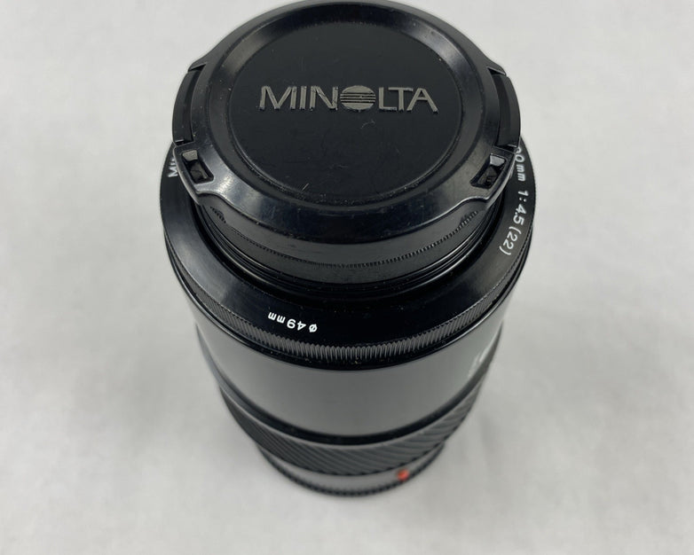 Minolta Maxxum 7000 AF SLR 35mm Film Camera With Extra Lens and Flash Attachment
