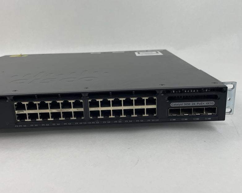 Cisco Catalyst WS-C3650-24PS-S V02 24-Port PoE+ 4x1G  1x PSU AC Tested & Reset