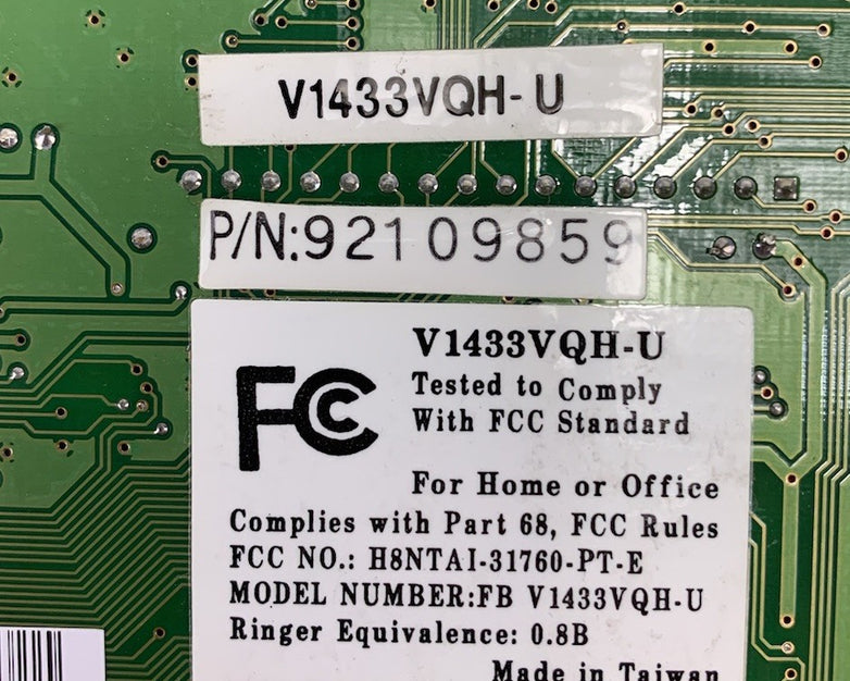 Unbranded 92109859 Fax/Modem Card