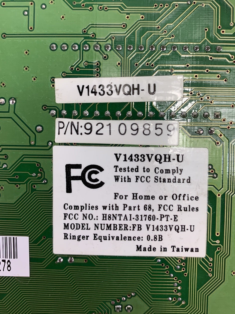 Unbranded 92109859 Fax/Modem Card