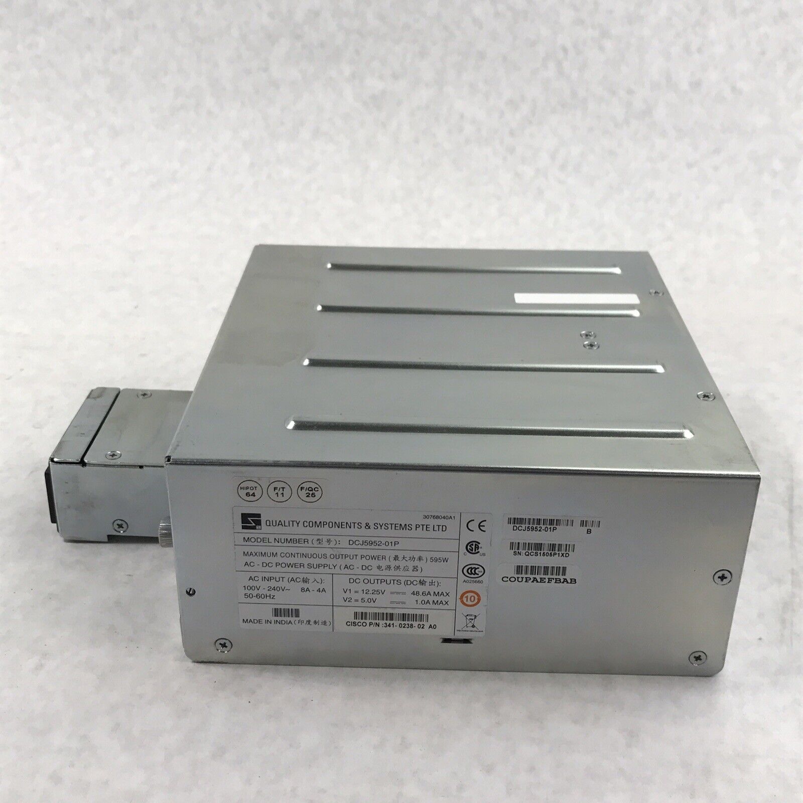 Cisco DCJ5952-01P 341-0238-02 Power Supply for Cisco 3900 3925 Router