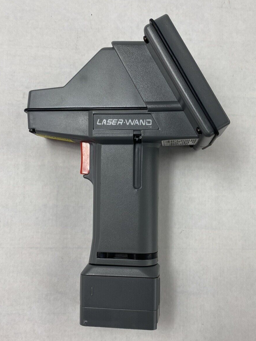 Hand Held Products Laser Wand Barcode Scanner and Cradle Untested w/ AC Adapter
