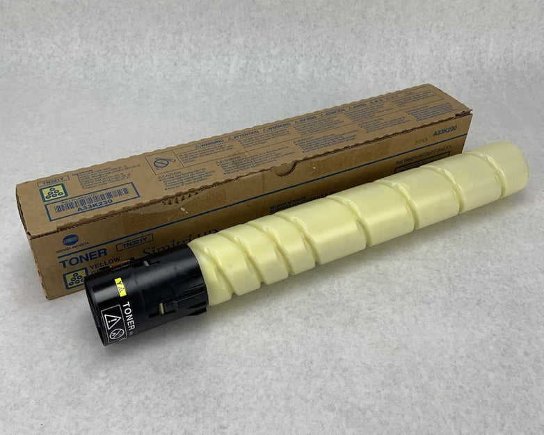 Konica Minolta Simitri HD TN321Y A33K230 Yellow Toner Cartridge - Open Box
